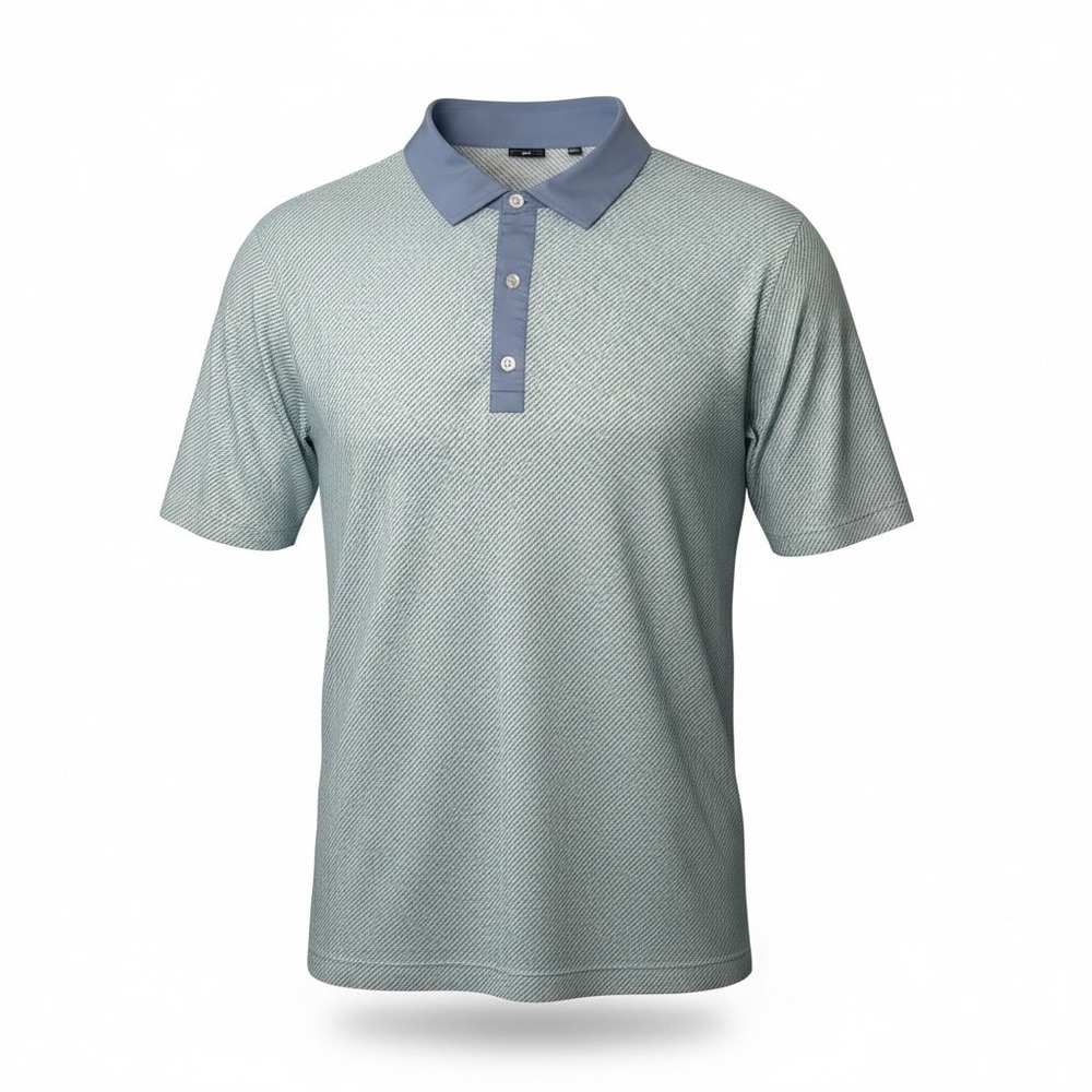 FootJoy Golf Polo Men 2XL Blue Excellent Bay Point Printed Performance Shirt